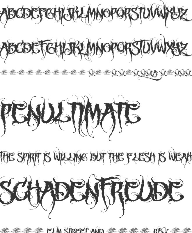 MCF Funera font preview