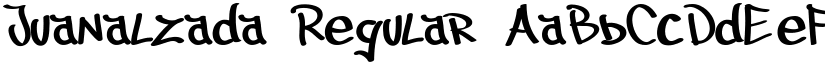 Juanalzada Regular font