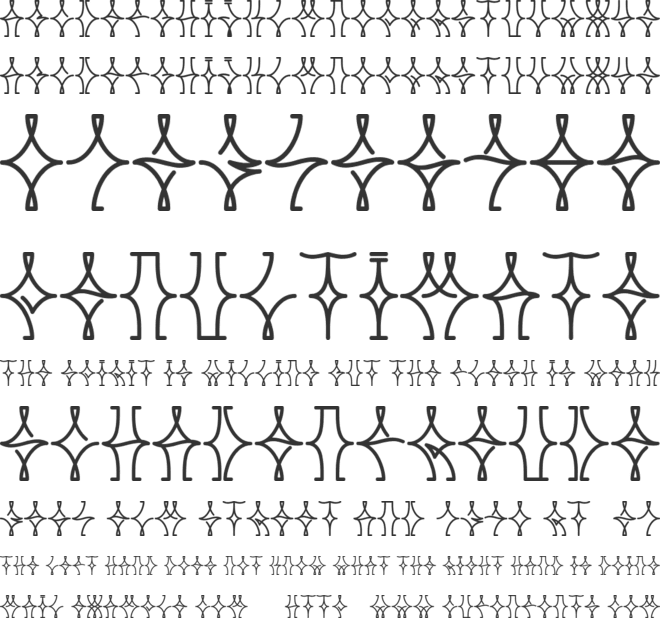 NELLY FRD font preview