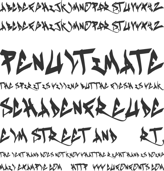 Keusta font preview