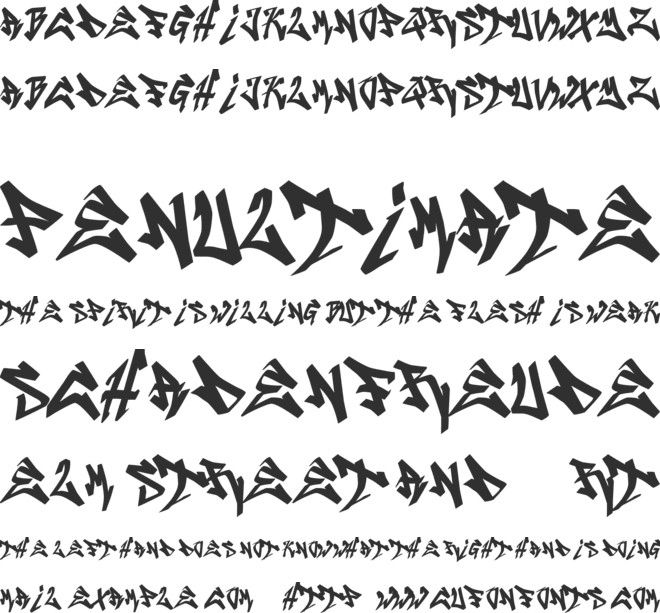 CRUZE2 font preview
