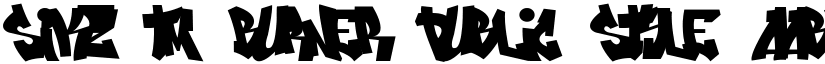 Sikz Tm Burner Public Style font