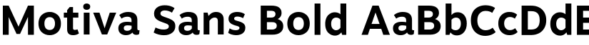 Motiva Sans Bold font
