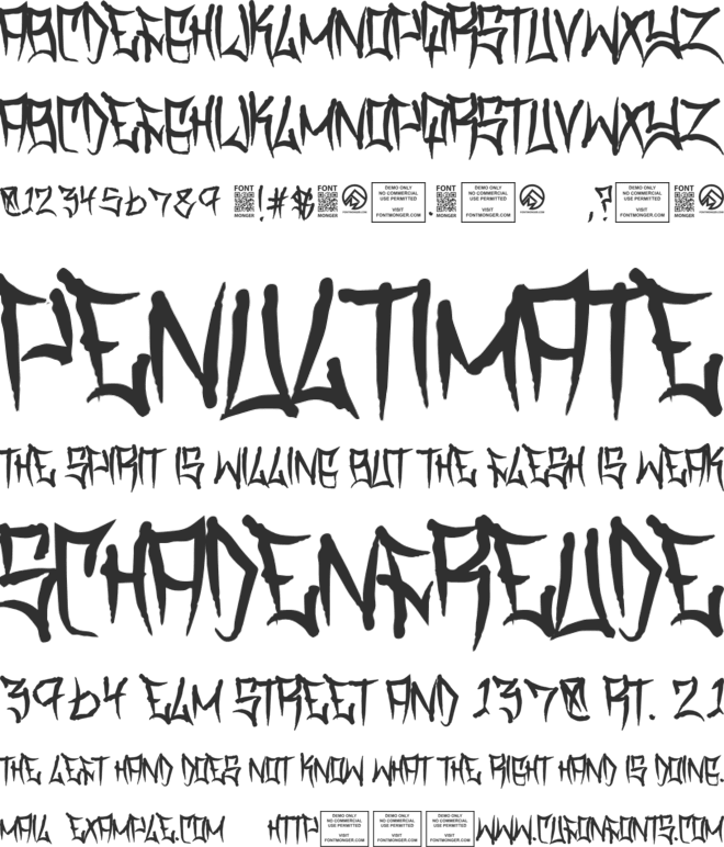 Travis County font preview