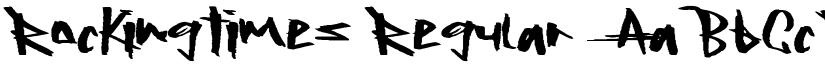 RockingTimes Regular font