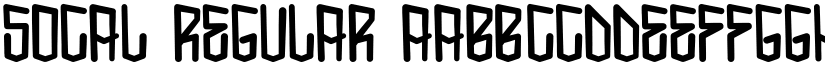 SoCal Regular font