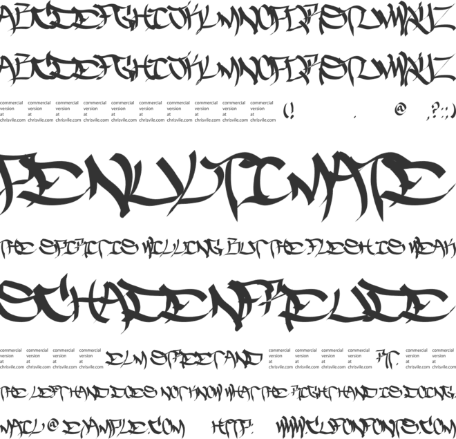 The FiveOneTwo font preview