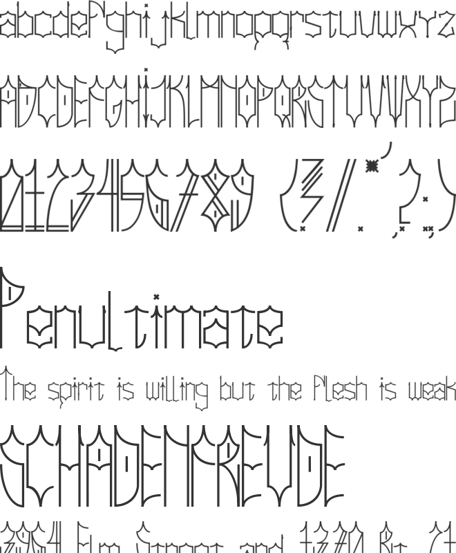 Ciudad De Dios font preview