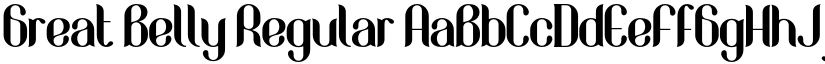 Great Belly Regular font