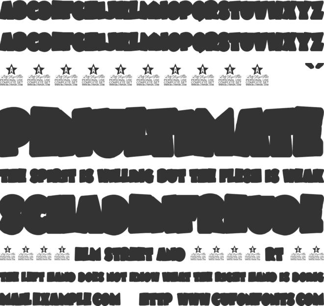 BUBBLEGUM 2 BACKGROUND font preview