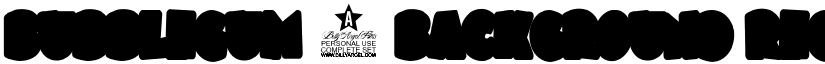 BUBBLEGUM 2 BACKGROUND Regular font