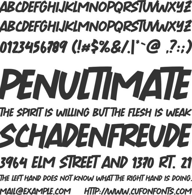 Virus Killer font preview