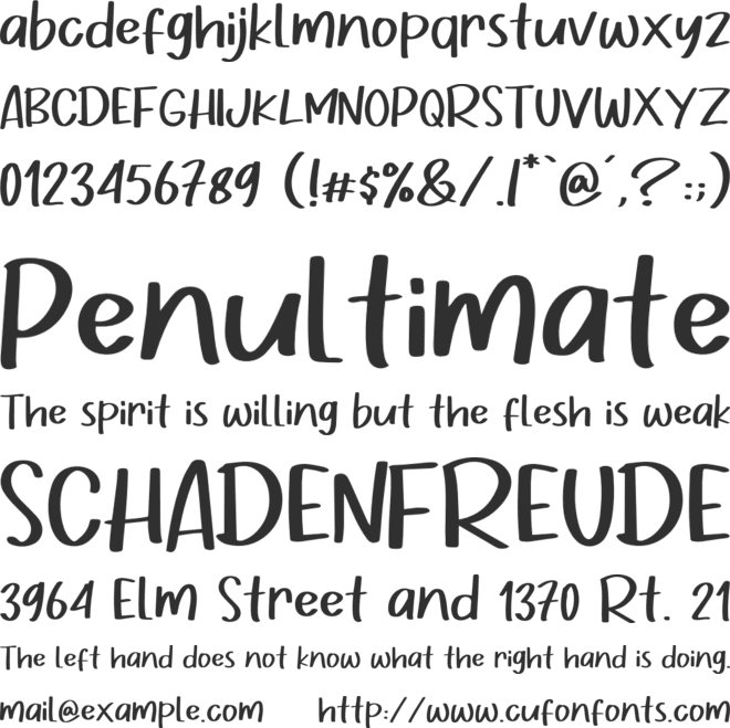 Gratise font preview