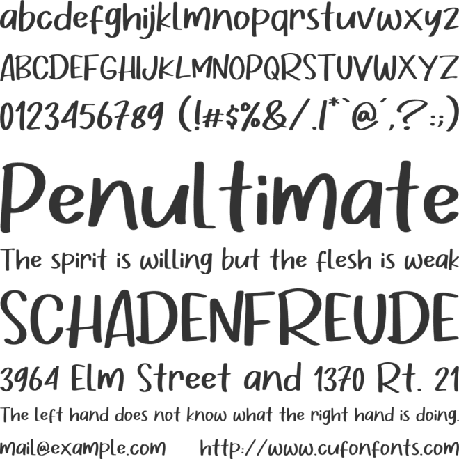 Gratise font preview