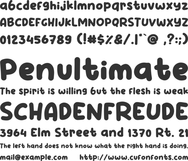 Mat Saleh font preview