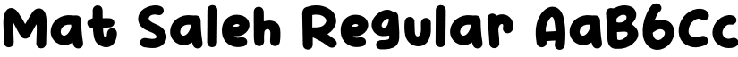 Mat Saleh Regular font