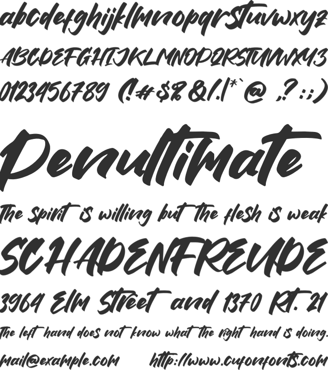 Insecure font preview