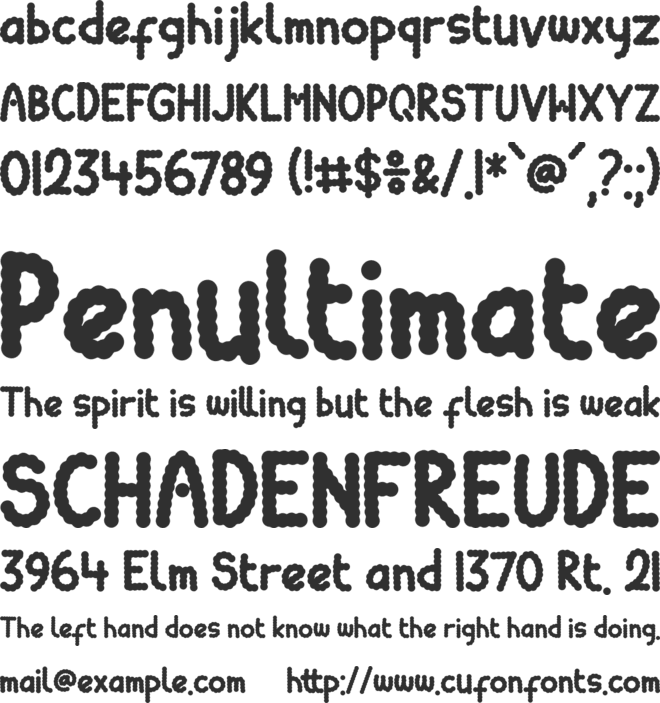Round Chips font preview