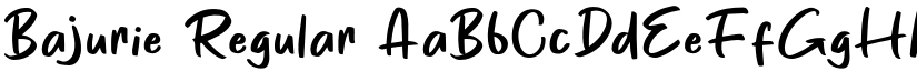 Bajurie Regular font