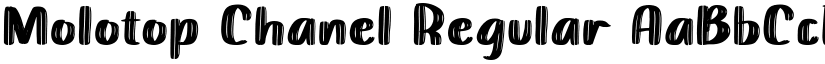 Molotop Chanel Regular font