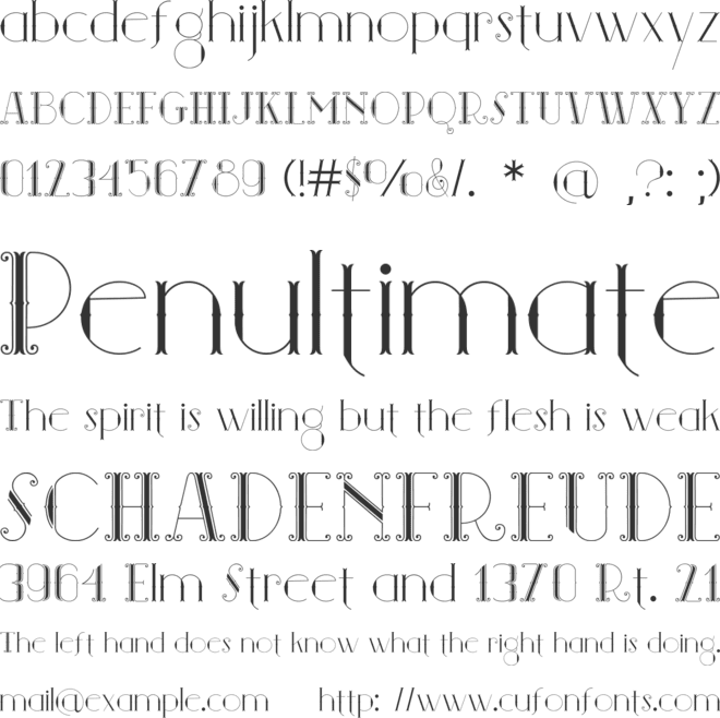 JASSMINE font preview