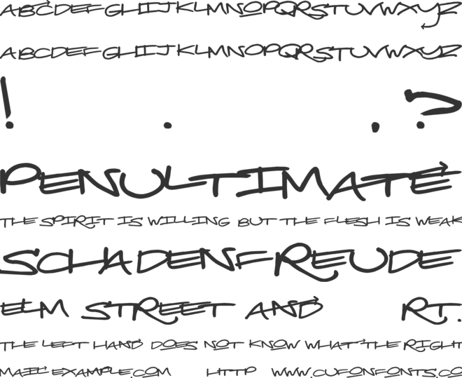 Real Toyz font preview