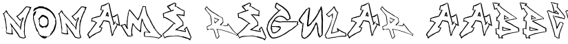 NONAME Regular font