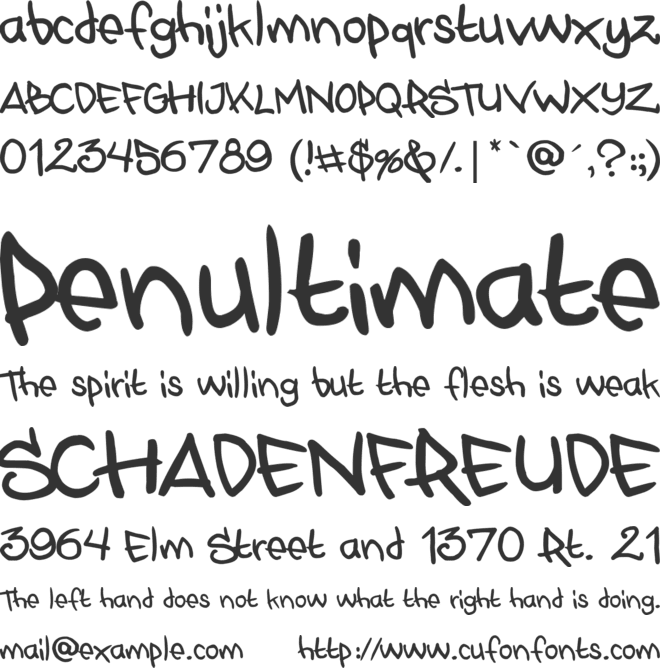 STYLEWARS 2011 font preview