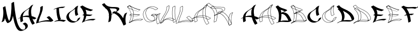MALICE Regular font