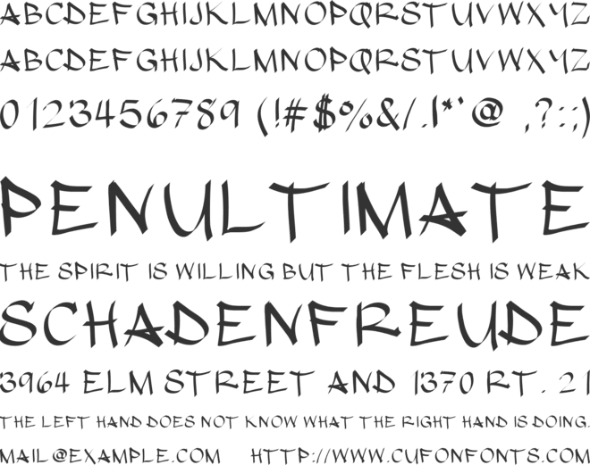 hypografic font preview