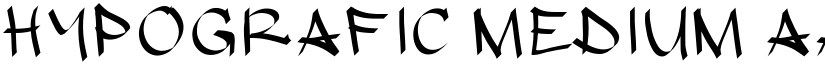 hypografic Medium font