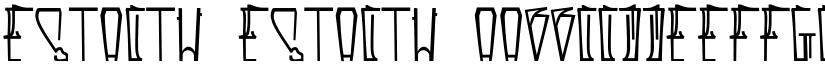 Estactu Estactu font