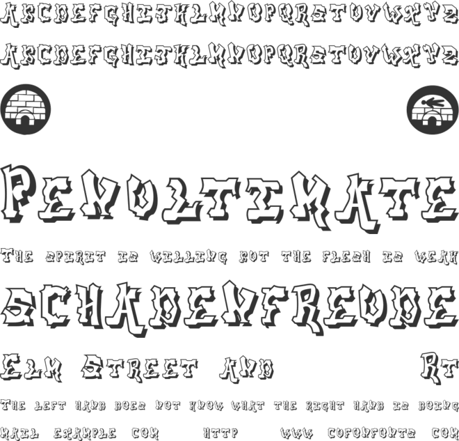 aerosol menace font preview