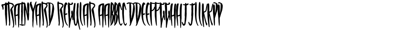 TrainYard Regular font