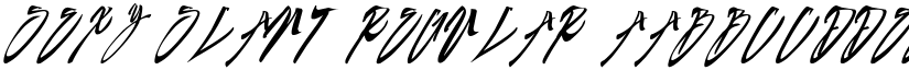 SEXY SLANT Regular font