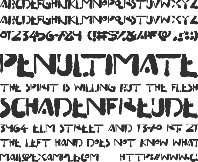 Inkbleeda font preview