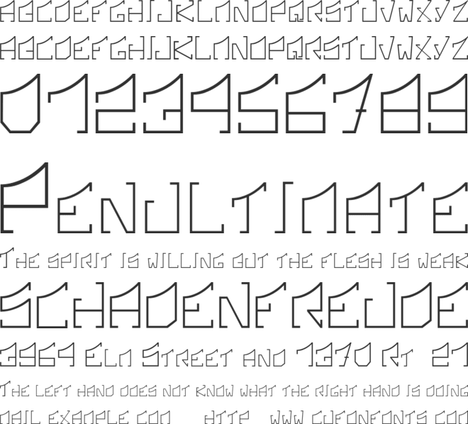 Sonic Boom font preview