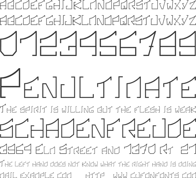 Sonic Boom font preview