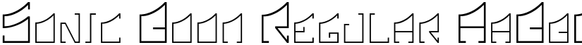 Sonic Boom Regular font