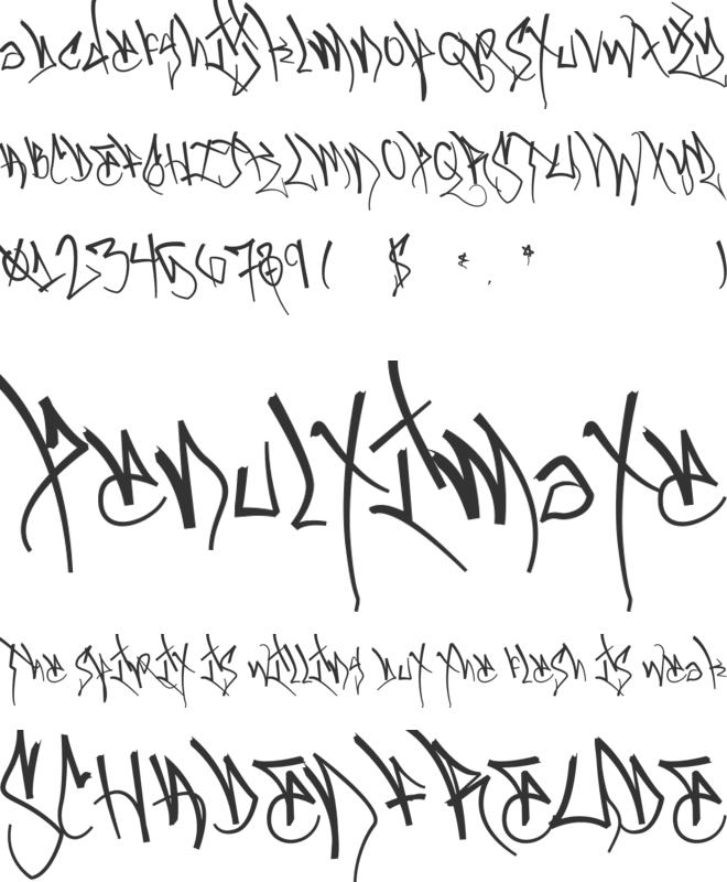 BlackbookOne font preview