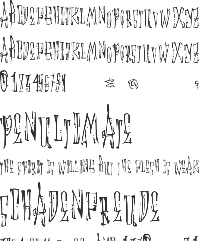 AnimalCracker font preview