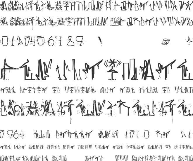 ANTROPOFAGIA TEST 1 font preview