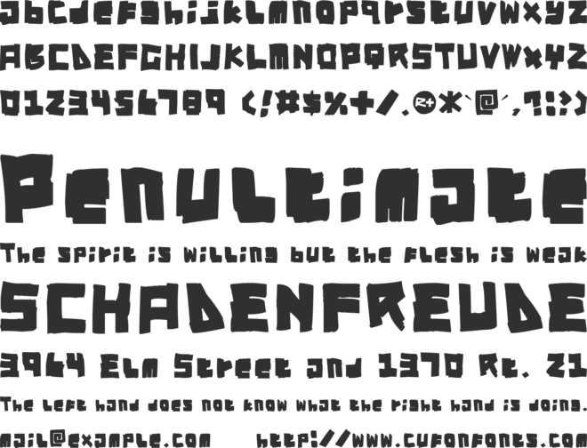 RT DIY-Tape font preview