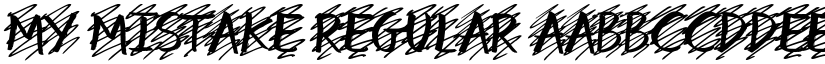 my mistake Regular font