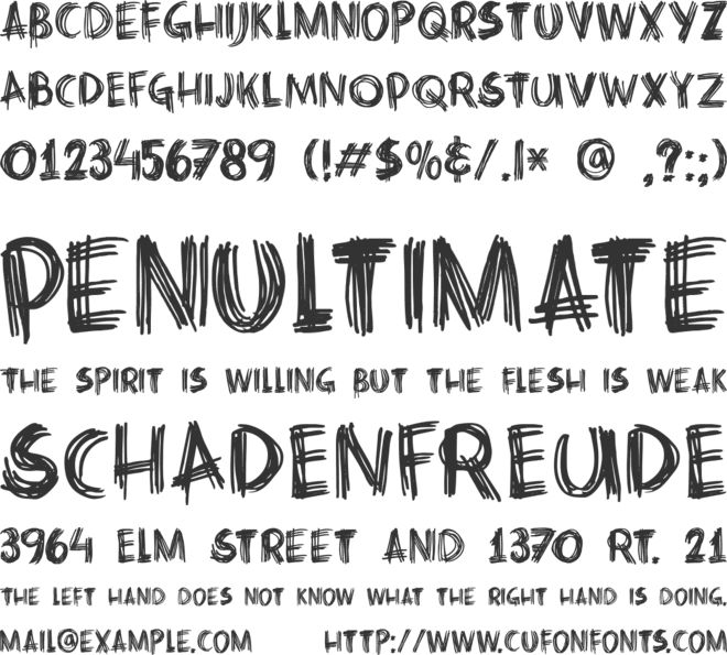 DK Criss Cross font preview