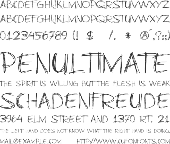 DK Business As Usual font preview