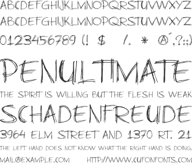 DK Business As Usual font preview