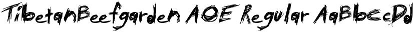 TibetanBeefgarden AOE Regular font