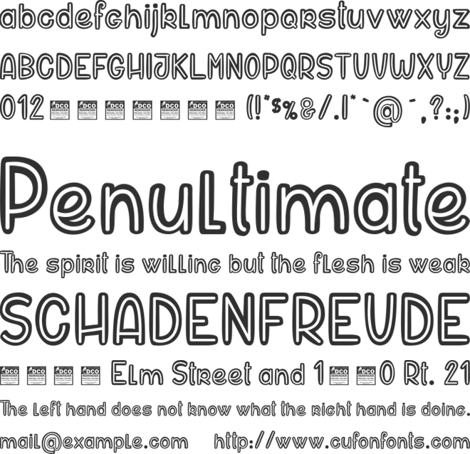 Buttons Maniac 1_PersonalUseOnly font preview