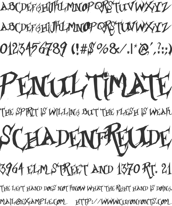 Borracho font preview